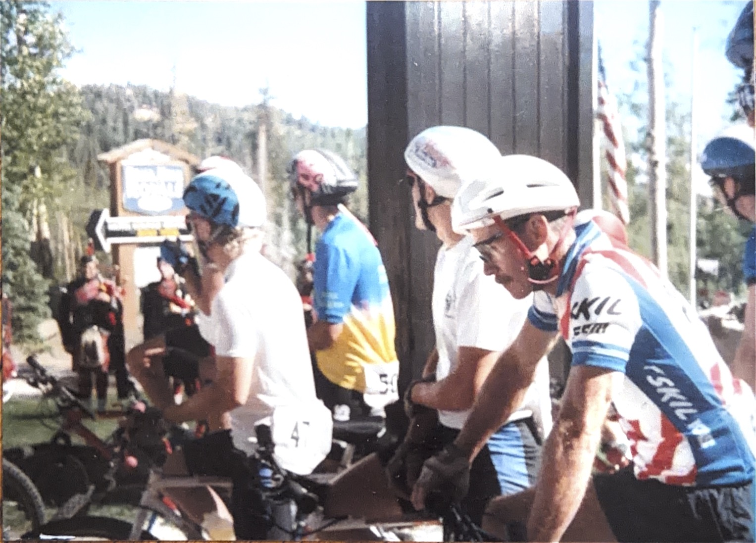 Steve at a mountain bike event
