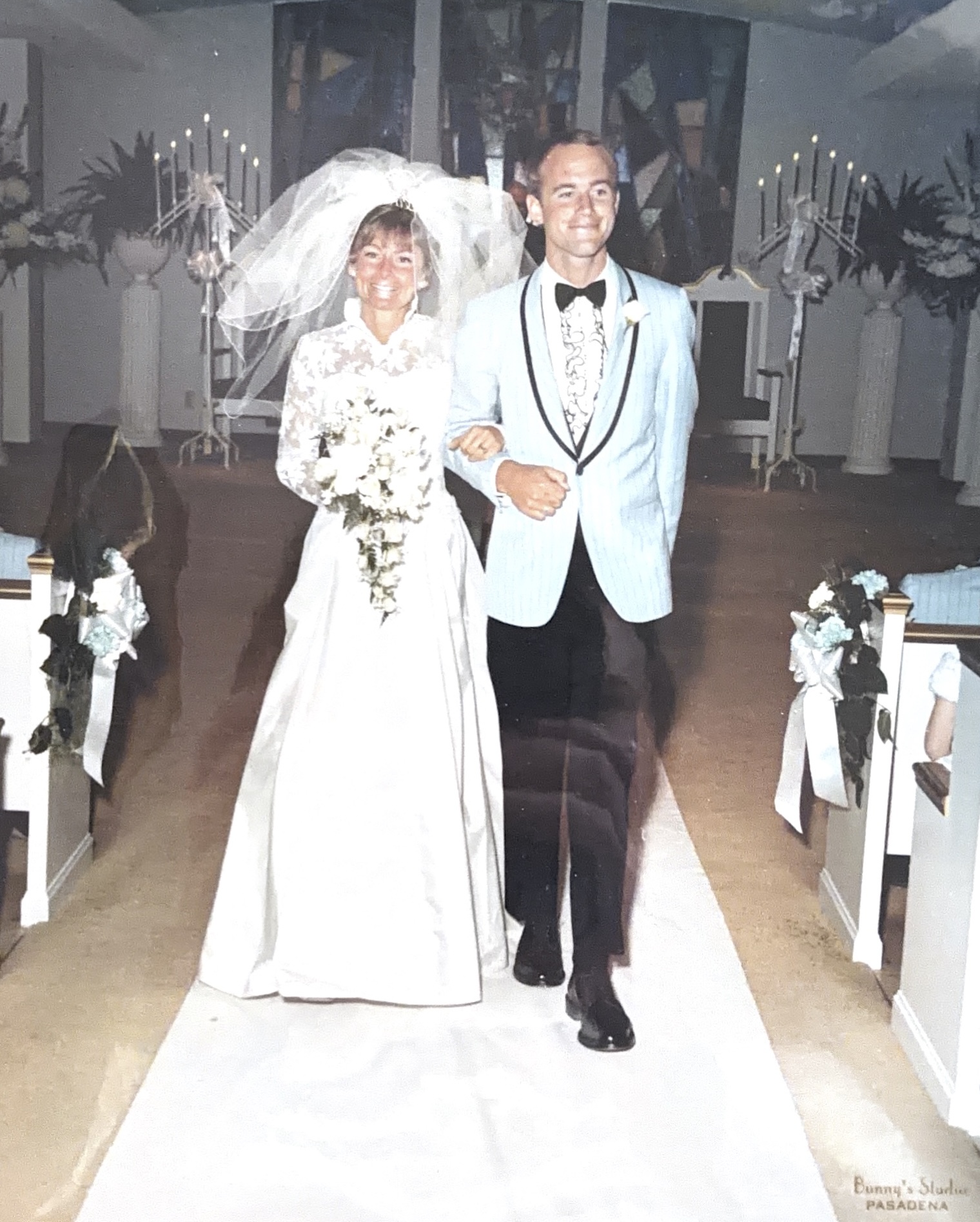 Steve and Wendy on their wedding day